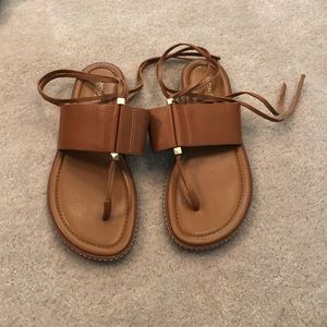 MK flat sandals